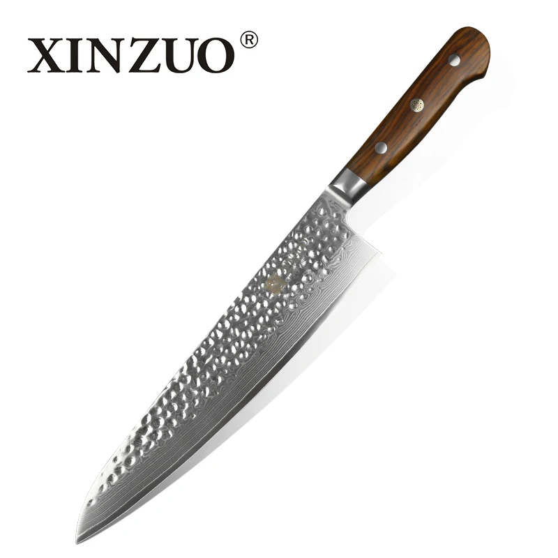 XINZUO 9 5 &quotдюймовый нож шеф повара из высокоуглеродистой стали дамасская сталь
