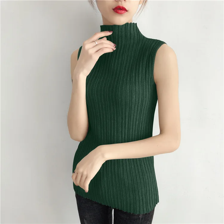 Оригинальный новый шикарный свитер дикий стрейч без рукавов небольшой жилет