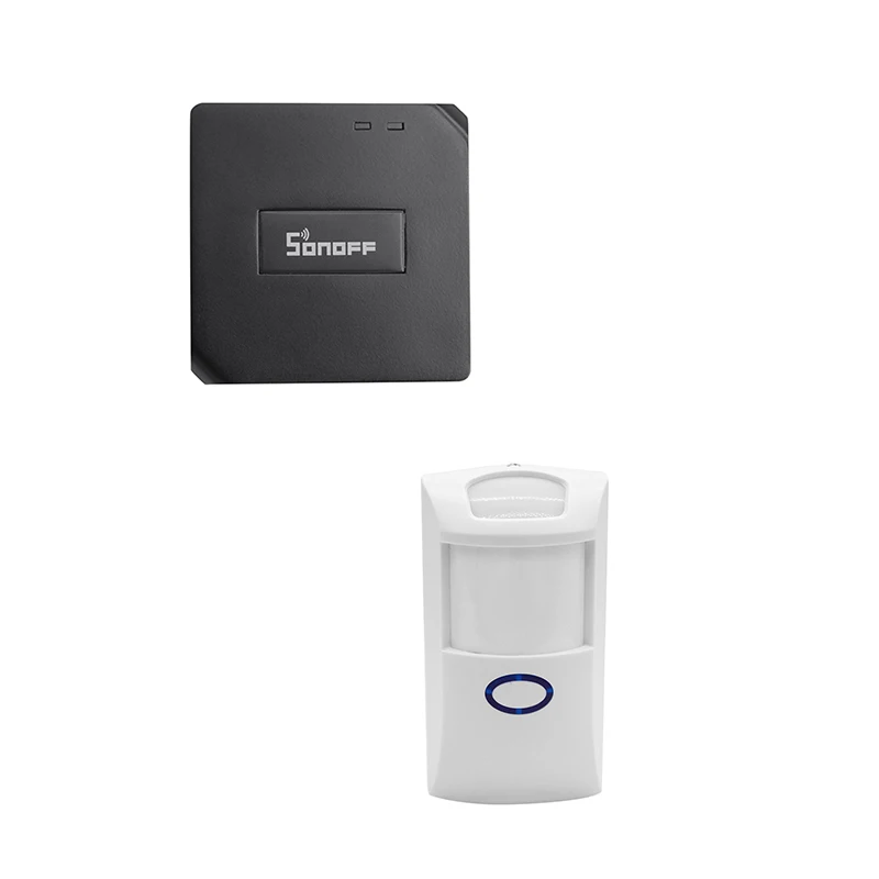 rf bridge pir2sensor Sonoff RF Brigde WiFi 433 МГц беспроводной преобразователь сигнала детектор дыма DW1 датчик двери PIR 2 датчик движения для умного дома - Цвет: rf bridge pir2sensor