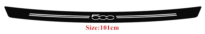 500x 101cm x 7.7cm Новая наклейка на бампер автомобиля из углеродного волокна для fiat 500 500x - Название цвета: 500x 101cm x 7.7cm