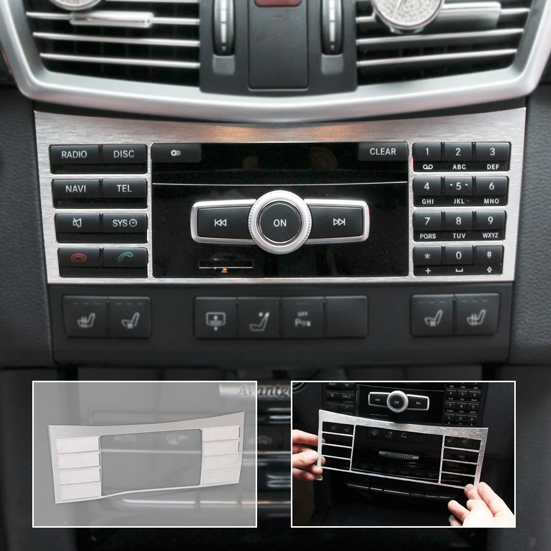 Beler новая матовая алюминиевая центральная консоль кнопочный переключатель