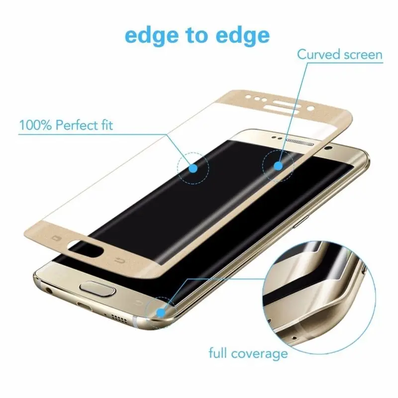 Закаленное 3d стекло с полным покрытием для Samsung Galaxy s9 s8 s7 s6 edge plus note 8 9 Защитная