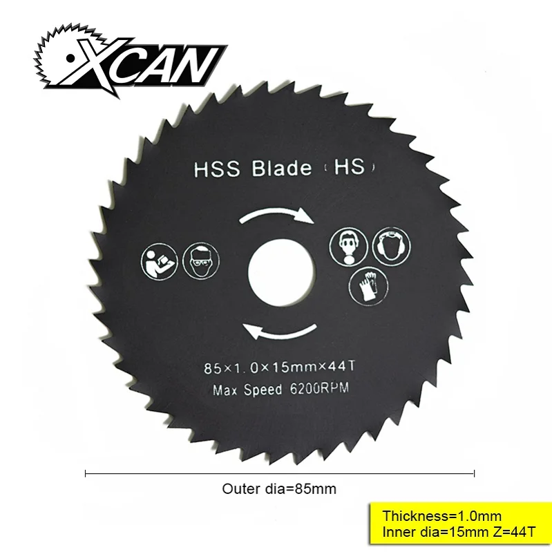 1pc 85x1.0x15mm 44T 1 шт. 85 мм нитридное покрытие HSS циркулярное лезвие пилы по дереву/металлу режущий диск для дерева - Цвет: 1pc 85x1.0x15mm 44T