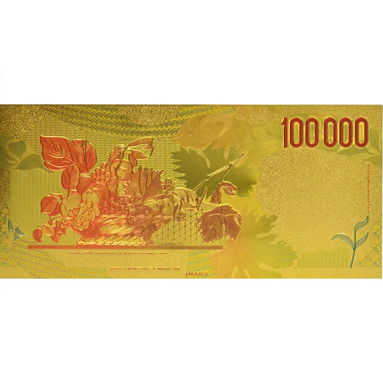 Китайский Производитель металлическая Золотая фольга банкнота оптом 100 тысяч