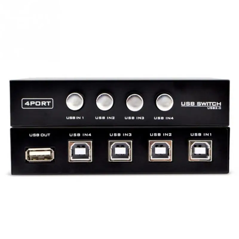 Детали для принтера USB 2 0 4 порта переключатель аксессуары селектор хаб ПК ручной