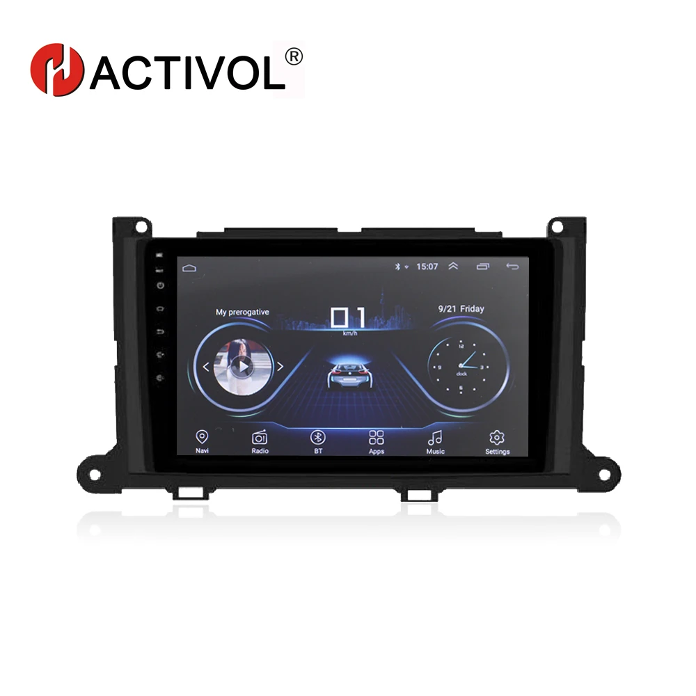 С CANBUS 9 &quot1024*600 четырехъядерный android 8 1 автомобильный радиоприемник для Toyota Sienna 2011