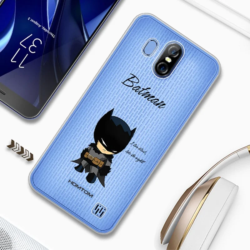 UTOPER паук телефон чехол для HOMTOM S16 силиконовый Железный человек ультра тонкий