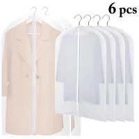 hot clothes hanging garment dress clothes suit coat dust cover home storage bag pouch case organizer wardrobe hanging clothing