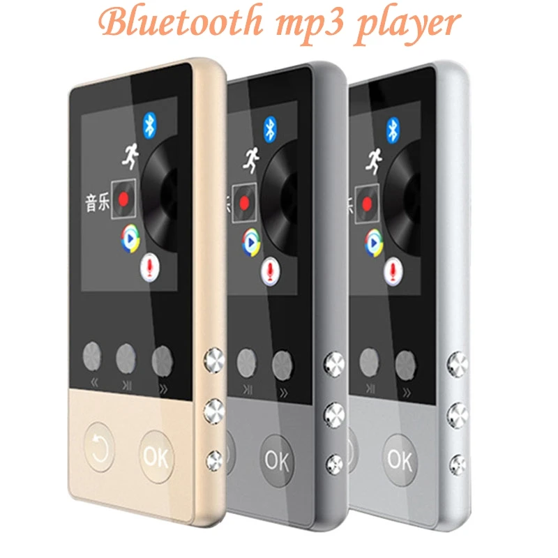 НОВЕЙШИЙ МЕТАЛЛИЧЕСКИЙ MP4 плеер с Bluetooth 8 ГБ 2 0 дюймовый экран 80 часов работы