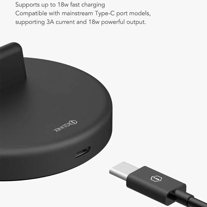 2018 Xiaomi Panki Беспроводная подставка для телефона зарядное устройство Type C версия