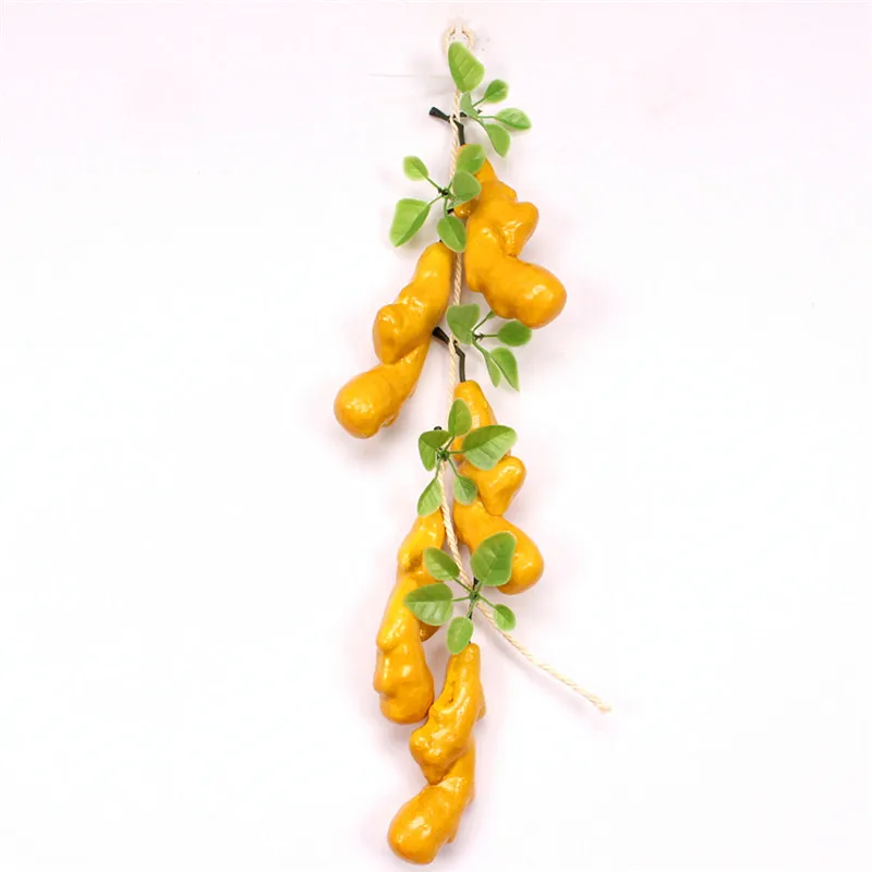5 head ginger Искусственный фрукт из пенопласта и овощей шампуры домашний Настенный декор поддельные овощи Отель Свадебный Ресторан DIY Настенный декор - Цвет: 5 head ginger