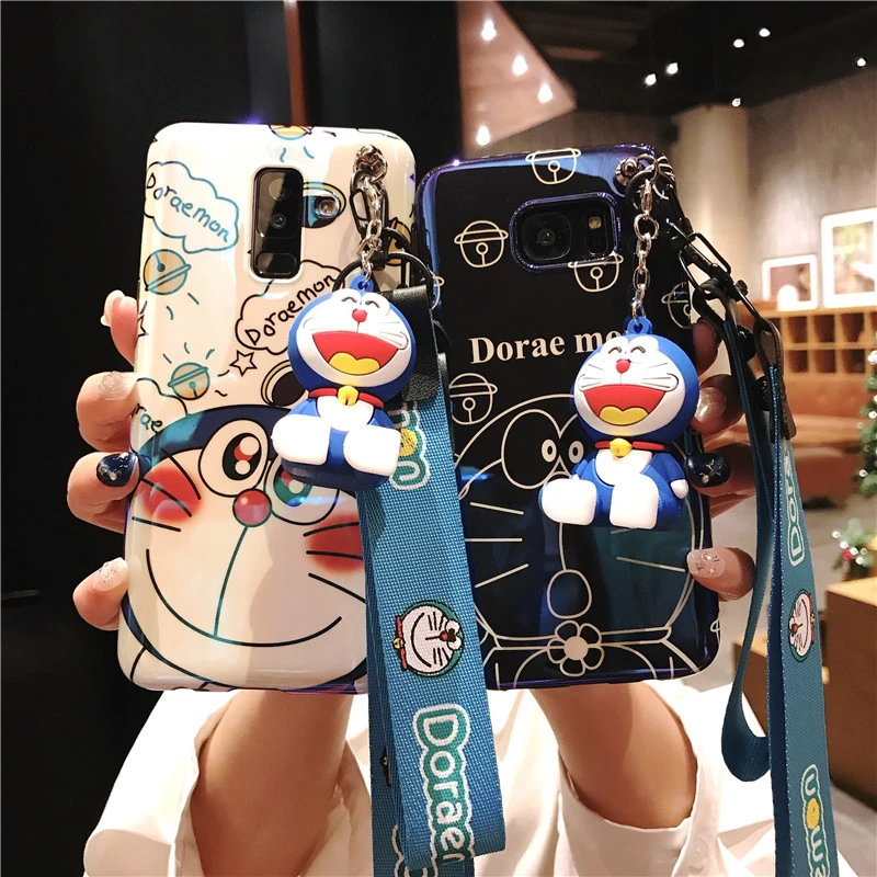 Милый мягкий чехол для телефона Doraemon Blue Ray Samsung Galaxy S10 S10lite plus S8 S8plus S9 Note9 note8 +