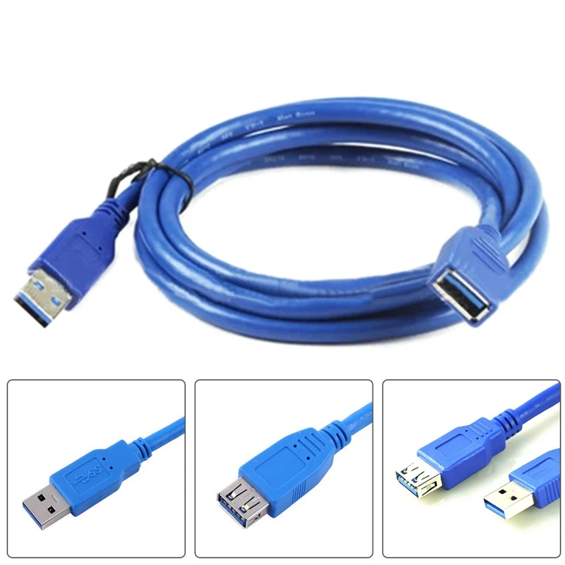 Высокоскоростной удлинитель USB 100 1 м см папа мама кабель Папа шнур провод|Кабели