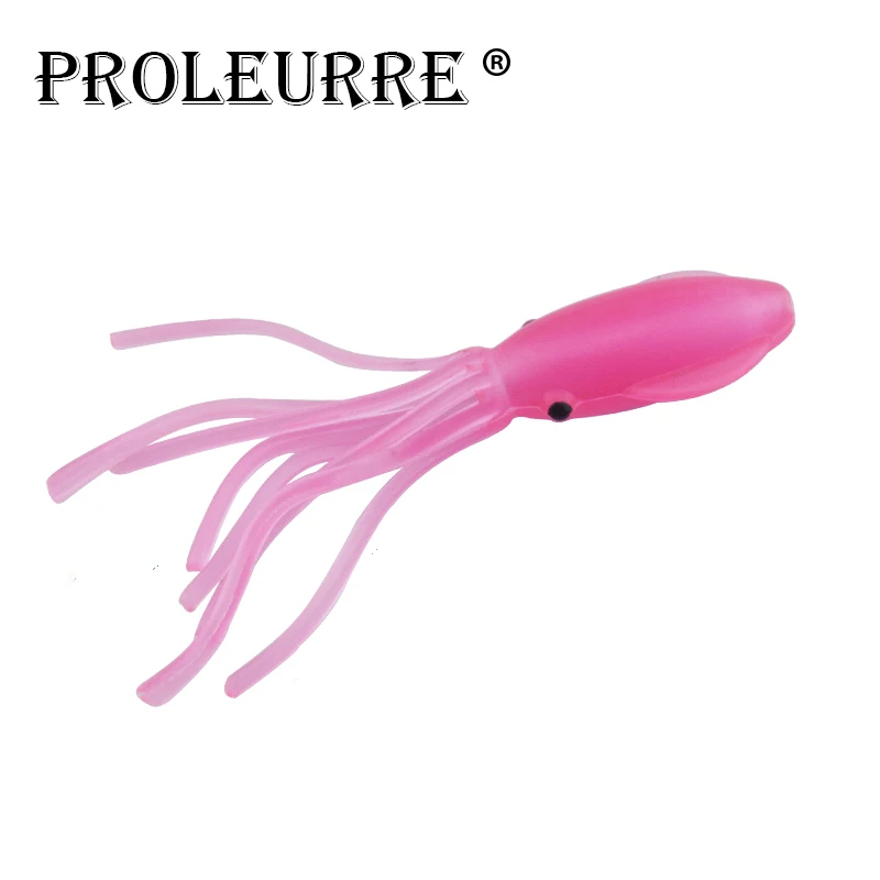 

3 Pcs/lot 7.5cm 3.7g Squid Lure Jig Bait Accessories Soft Baits Luminous Colors Octopus Fishing Bait for Sea Fishing YR-159