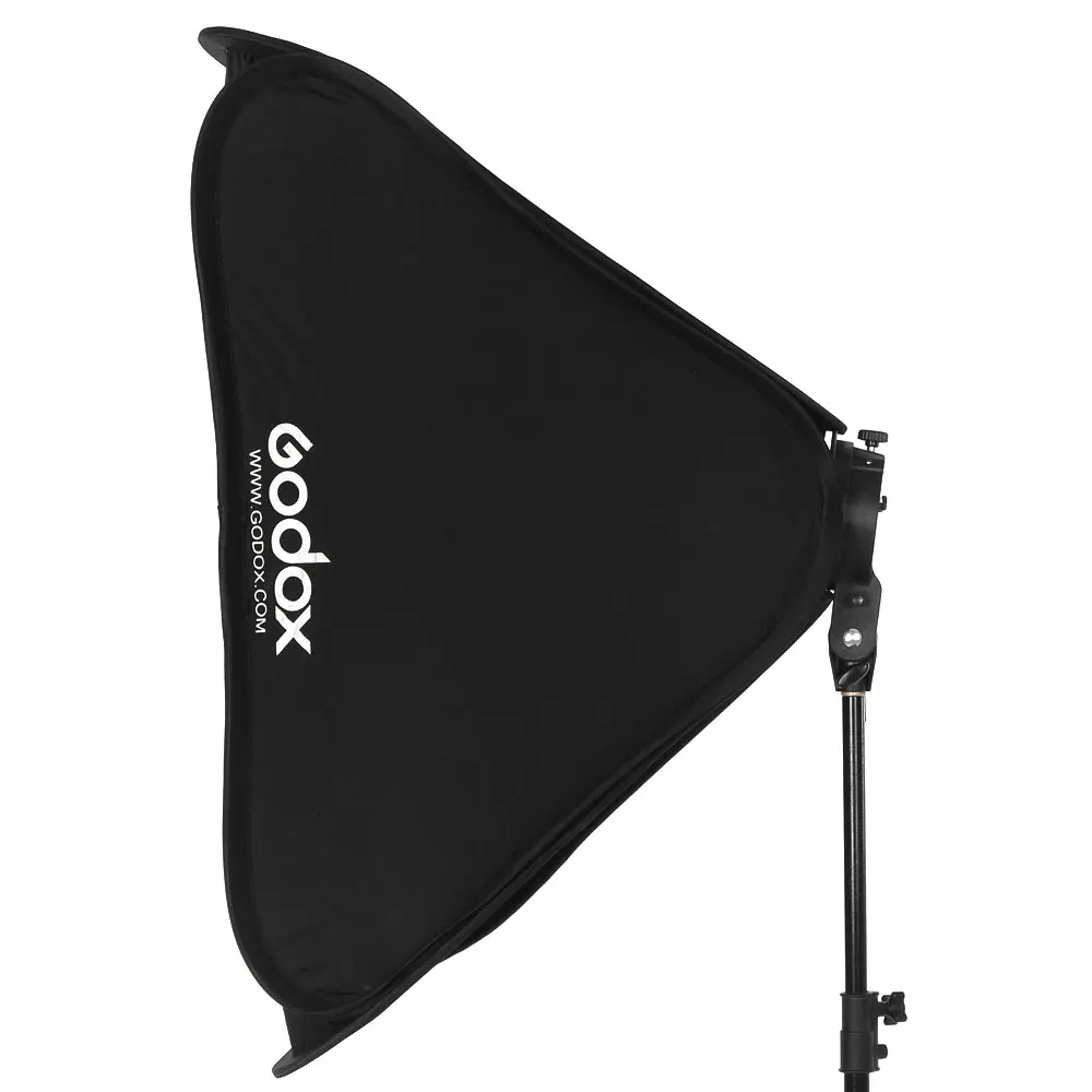 Софтбокс Godox 40*40 см диффузор с S образным кронштейном держатель Bowens для вспышки