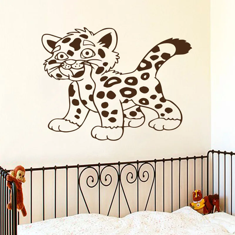 ZOOYOO милые детские тигр кошка настенные наклейки животных домашний Декор комнаты