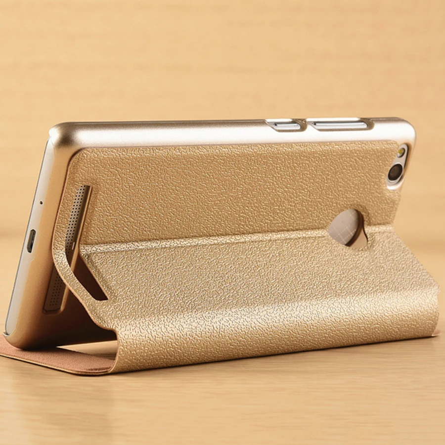 Чехол для xiaomi redmi 3s ALIVO искусственная кожа бизнес свободный ответ двойное окно