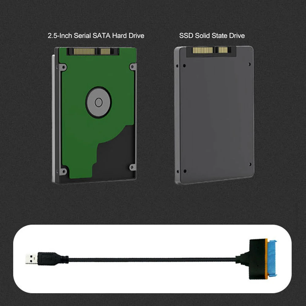 Кабель-адаптер Sata serial на USB 3 0 поддержка внешнего жесткого диска 2 5 дюйма SSD HDD 22 Pin
