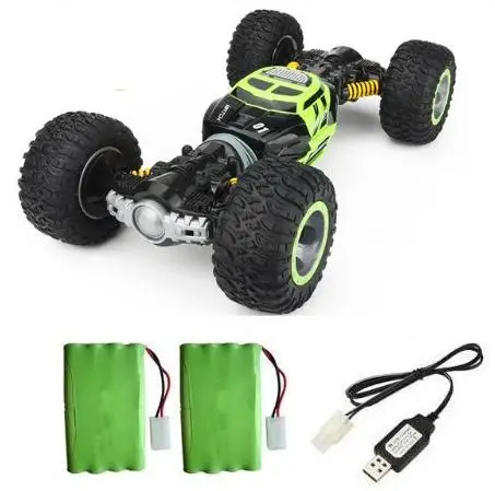 Green 2 battery Радиоуправляемый автомобиль 1:16 масштаб двухсторонний 2,4 ГГц один ключ трансформирует вездеход варанид скалолазание грузовик Дистанционное управление автомобиль - Цвет: Green 2 battery