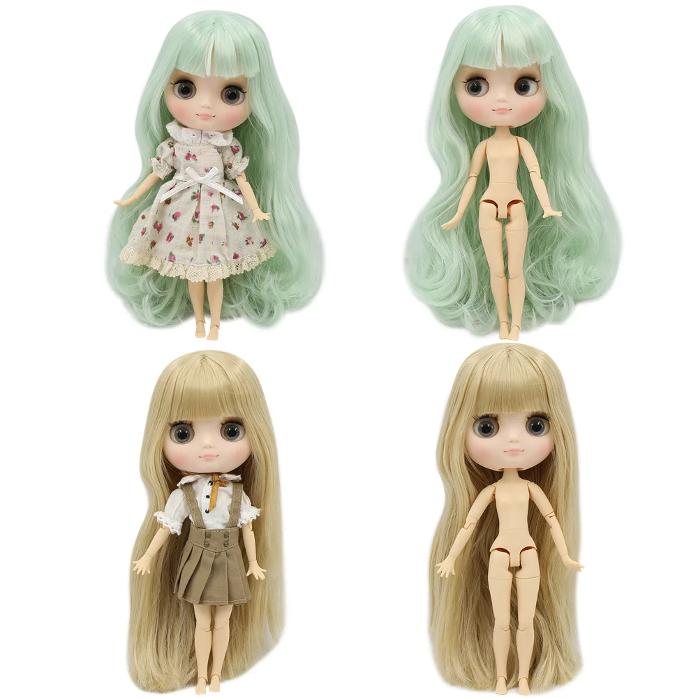 Обнаженная кукла Middie blyth 20 см матовое лицо с макияжем серые глаза несколько