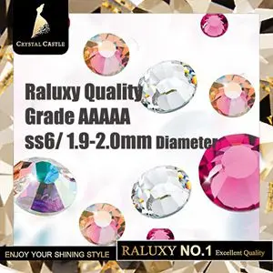 SS6 1440pcs С украшением в виде кристаллов замок светильник персик привлекательные элегантные свадебные Стеклянные Бусы Flatback Стразы с украшением в виде кристаллов, Горячая фиксация Стразы для свадебное платье - Цвет: SS6 1440pcs