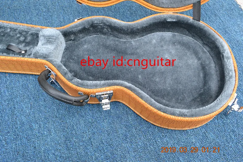 Коричневый цвет corcodile электрогитара hardcase