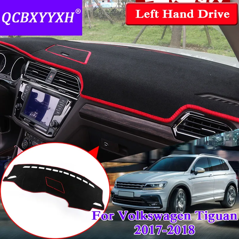 Коврик для приборной панели QCBXYYXH Volkswagen Tiguan 2017 2018 защитный коврик салона Photophobism Pad