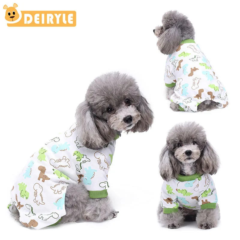 Товары для домашних животных хлопковая одежда собак пижама с четырьмя ножками