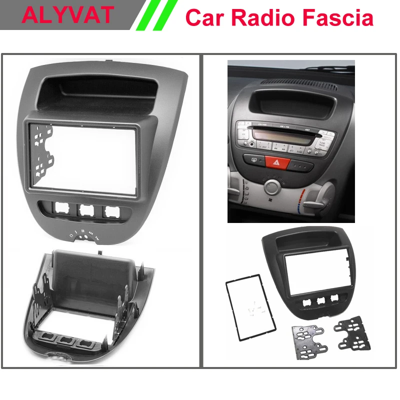 Двойной Din фасции для Toyota Aygo Citroen C1 Peugeot 107 Радио DVD стерео панель Установка