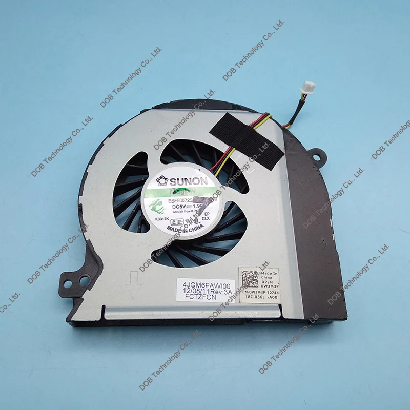 Новый вентилятор для процессора Dell XPS 15 L502X L501X P11F P11F003 охлаждения ноутбука кулер
