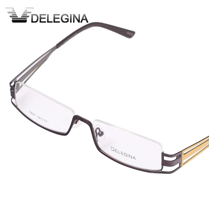 Мода 2018 полуободковая брендовая дизайнерская оправа для очков мужские