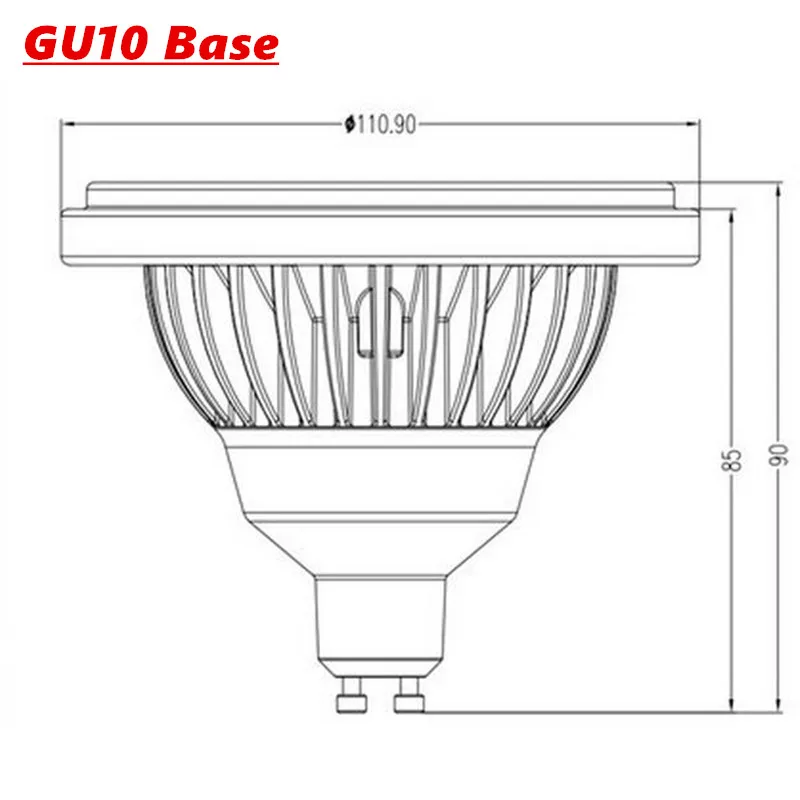 AR111 СВЕТОДИОДНАЯ лампа 15 Вт заменить 75 галогенные G53 12 В CREE LED УДАРА &gt 80Ra 24 шт./лот CE