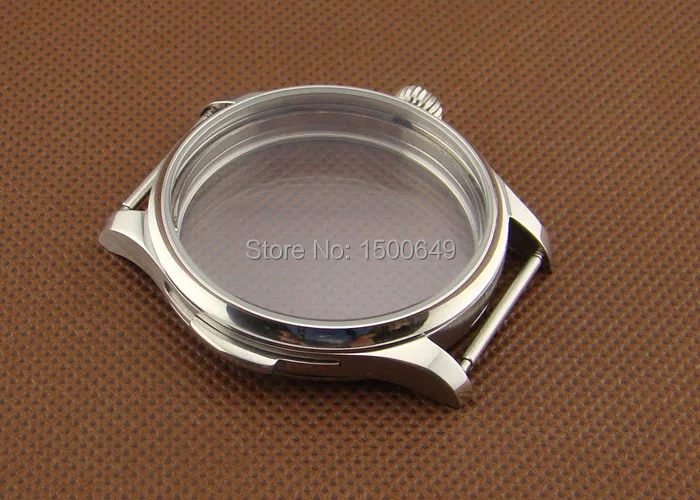 

Parnis 44mm stainless steel case with Screw fit mechanical eta 6497 6498 st36 movement watch P155