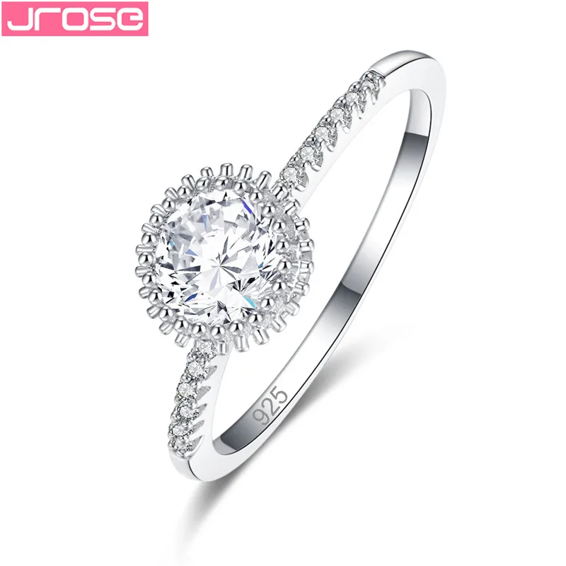 JROSE 2019 принцесса серебряный цвет Изысканный Bijoux Модные Свадебные обручальные