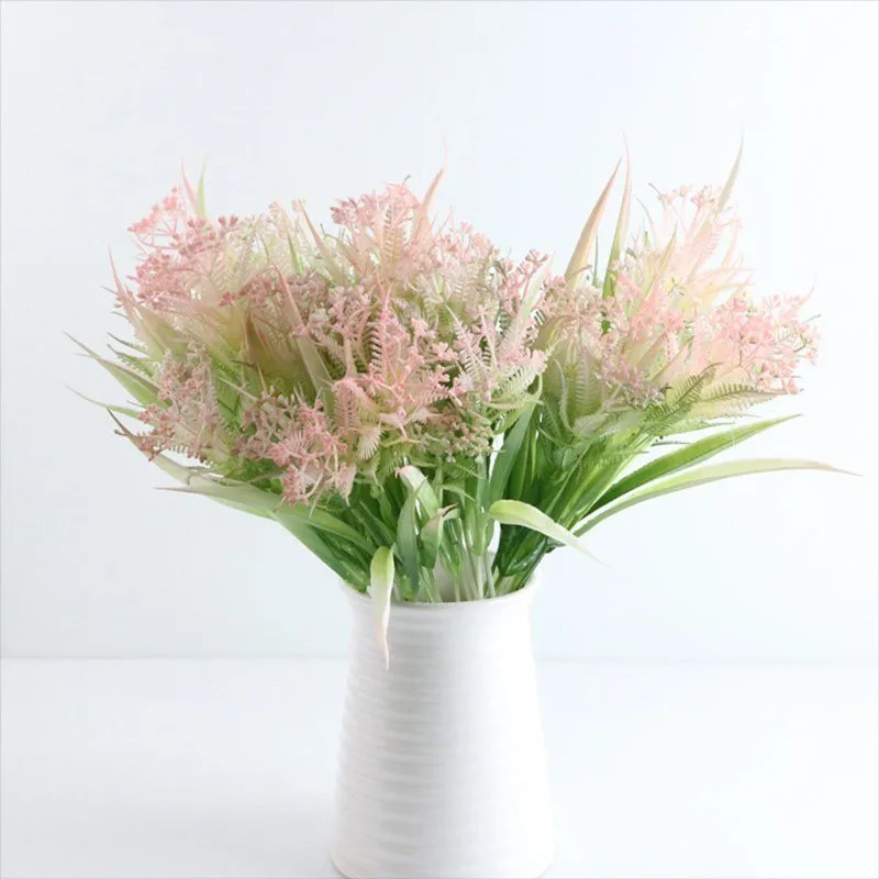 2 шт. пластиковые искусственные зеленые растения бонсай Красота Цвет Трава