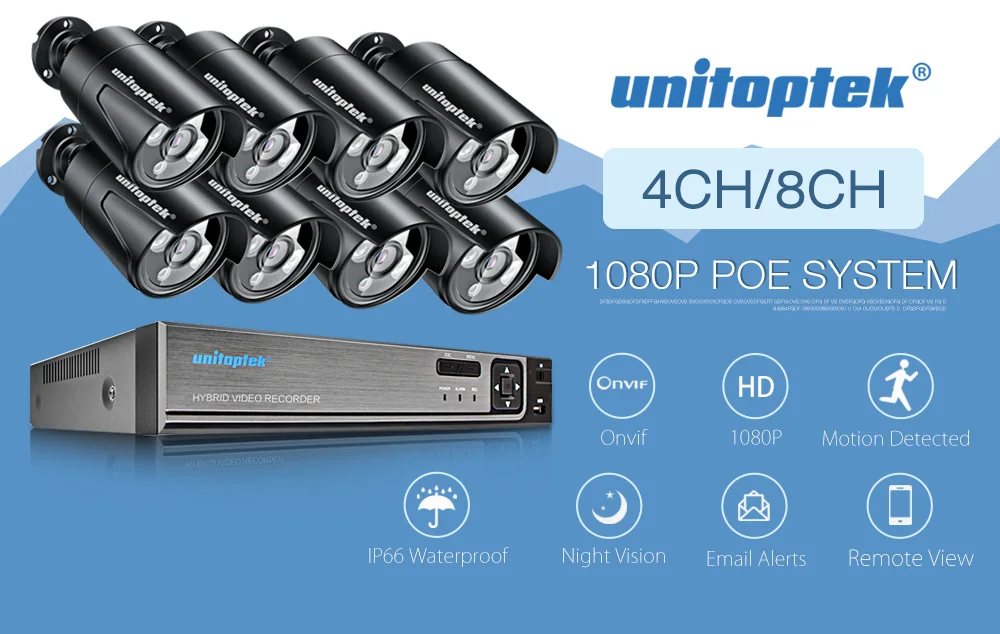 4CH 8CH 4MP CCTV NVR с Full HD 1080P 2MP Открытый IP камера комплект POE CCTV система Водонепроницаемый P2P Onvif комплект видеонаблюдения