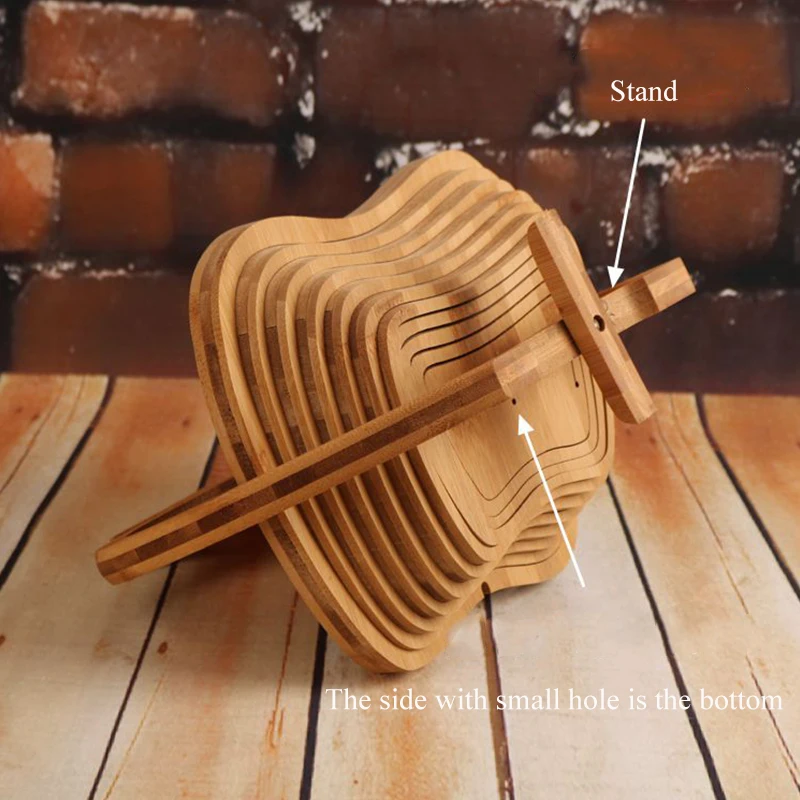 Бамбуковая мебель домашнее украшение складная корзина для фруктов и хлеба