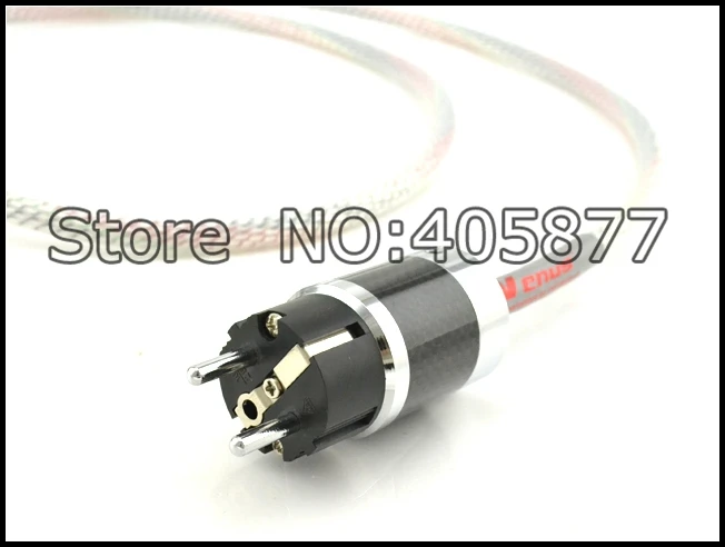 Шнур питания 13 твердый экструдированный серебристый 16 кабель AWG из углеродного