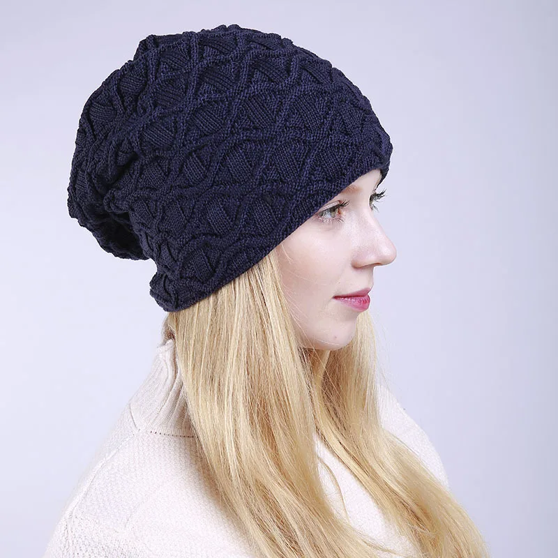 Новинка утолщенные теплые мужские и женские шапки Skullies вязаные зимние лыжные с