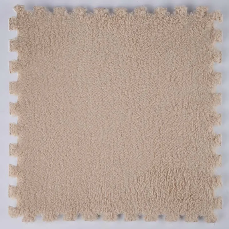 02 color 30*30 см детский коврик-пазл из пены EVA лохматый бархатный Детский эко-Пол 11 цветов для гостиной Tapetes Para Casa Sala - Цвет: 02 color