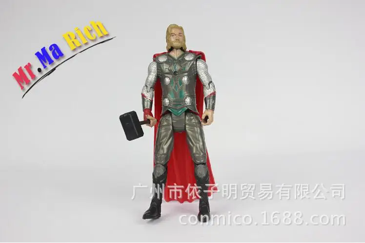 Халк Тор Капитан Америка Черная Вдова Железный человек 7 шт./компл. Фигурки ПВХ