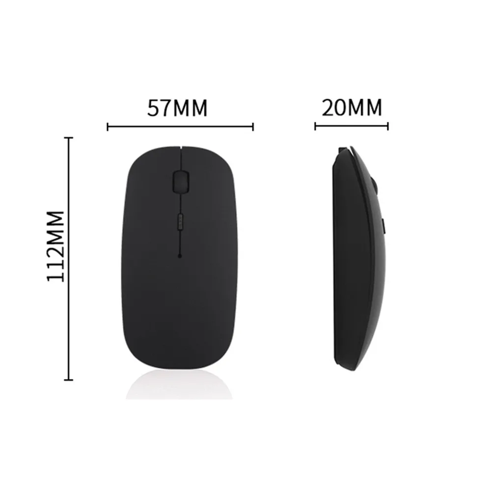 4 кнопки тонкая Бесшумная мышь перезаряжаемая Bluetooth беспроводная для офиса