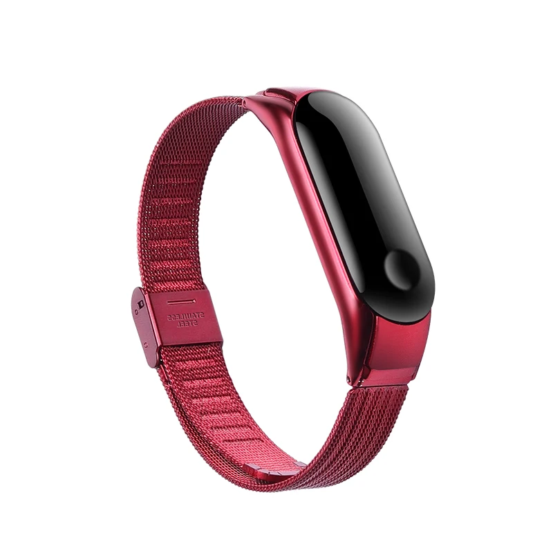 rose Red Mi lanese браслет для xiaomi mi band 3 сменный ремешок регулируемый размер быстросъемный mi band 3 ремешок - Цвет: rose Red