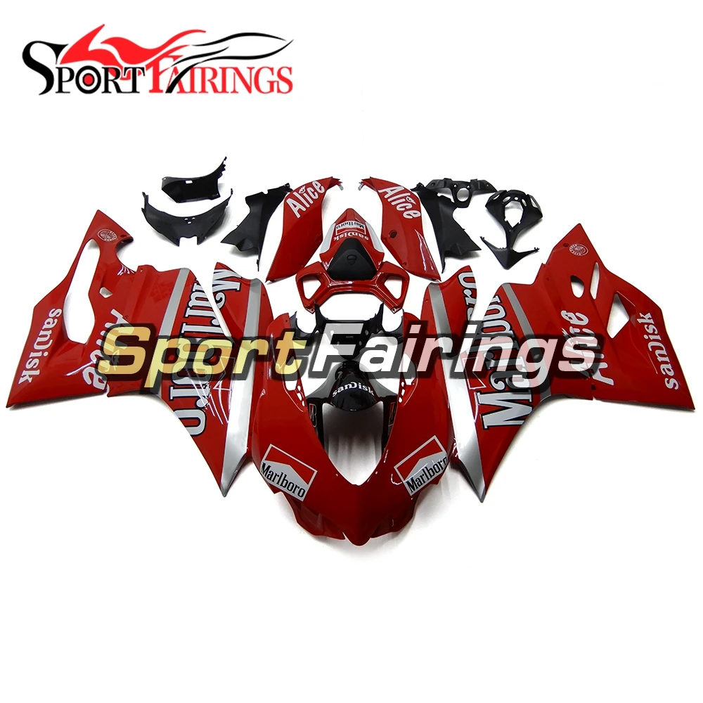 

Комплект обтекателей для спортивного велосипеда для Ducati 899/1199, 2012, 2013, 12, 13, Пластиковые обтекатели из АБС-пластика, Carenes, красные, Черные корпу...