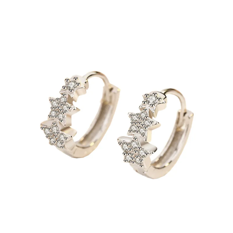 Винтажные серьги из стерлингового серебра 925 пробы белые маленькие круглые