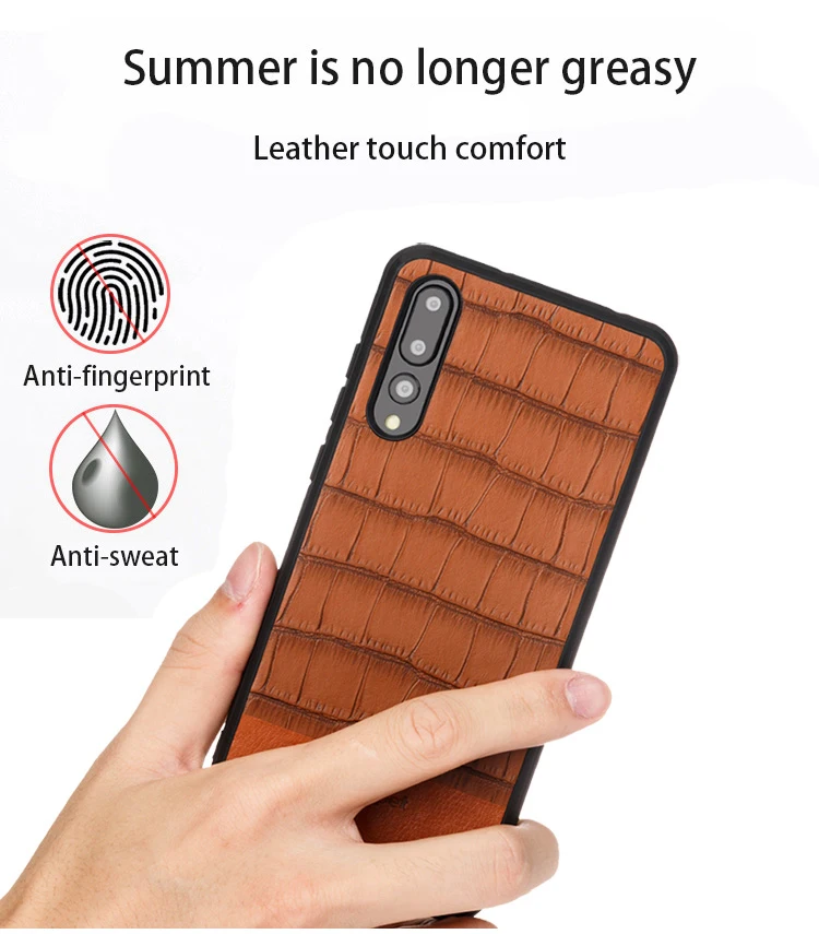 Чехол для телефона huawei P20 P30 P10 mate 20 Lite 10 9 Pro крокодиловая текстура прошитая воловья кожа для Honor 8X Max V20 Nova 3