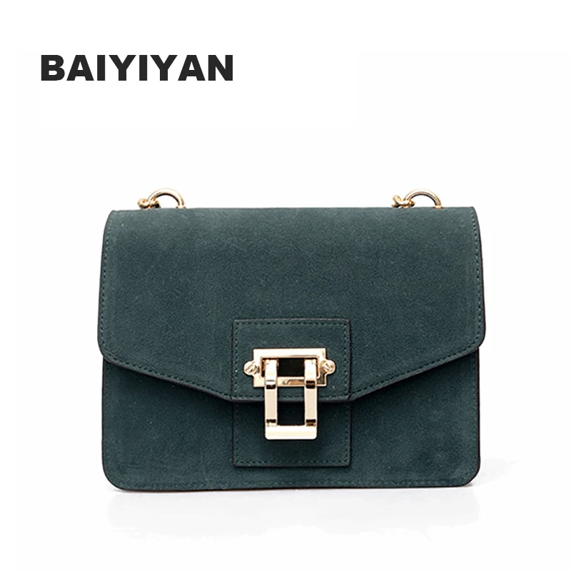 Сумка на плечо из нубука и кожи с металлической застежкой|bags ect|bag filebag towel |