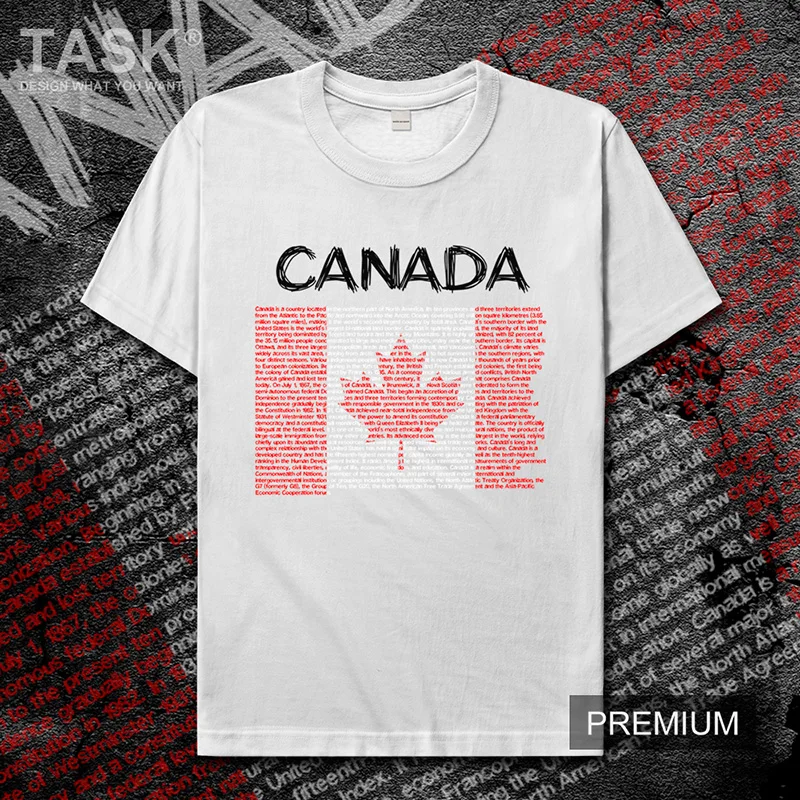 Канадская Canadians CAN Мужская футболка Новые Топы Футболка короткий рукав одежда