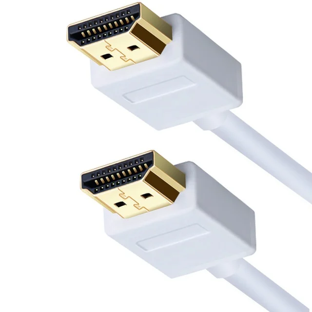 Ультра тонкий профиль Белый HDMI кабель 1 м 2 м 3 м 5 м высокая скорость с Ethernet Поддержка HDMI версии 1,4, 1.4a, 1,3 Совместимость