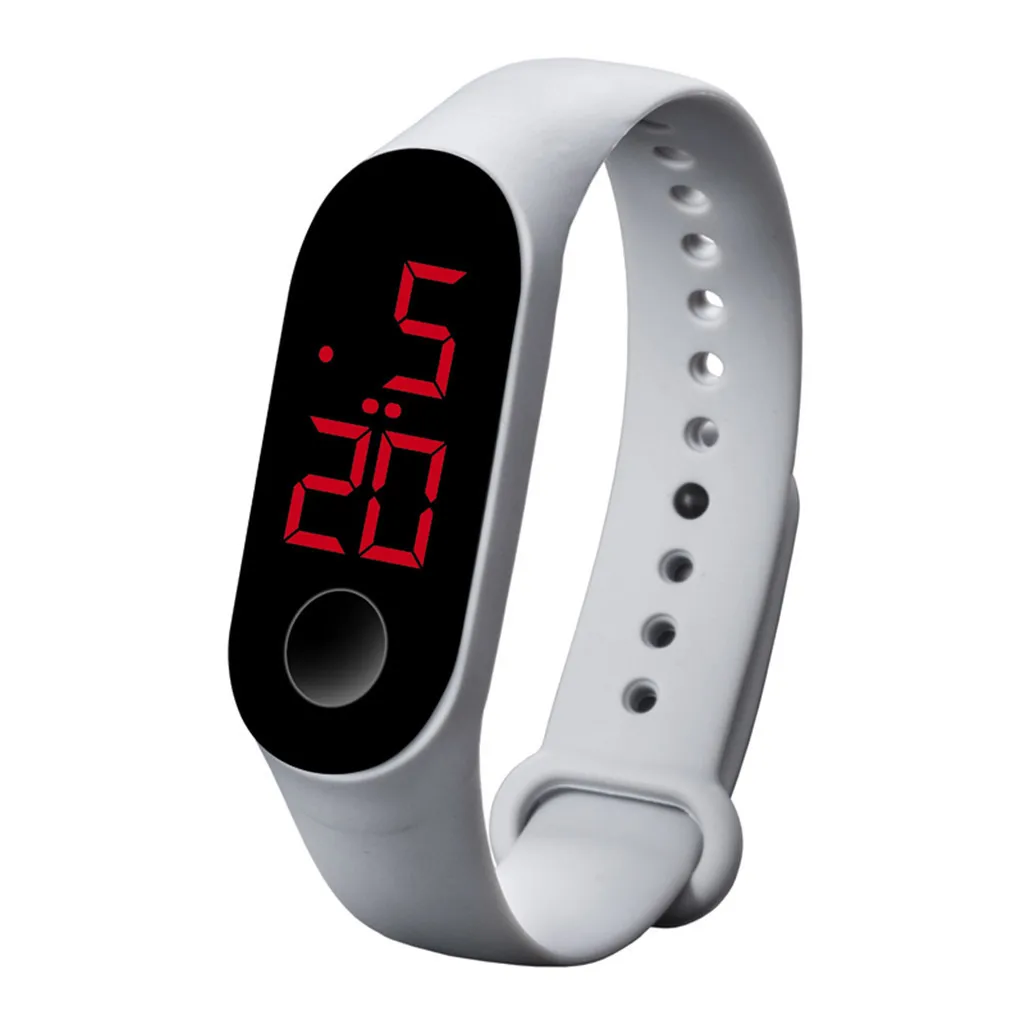 

Fashion LED Electronic Sports Men Women Digital Watch Luminous Sensor Popular Sport Breathable Clock Wrist Watches reloj hombre
